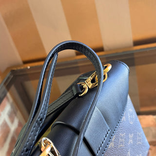 LOUIS VUITTON Locky BB Black Monogram Canvas Top Handle Bag