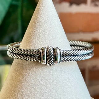 DAVID YURMAN Albion Prasiolite Diamonds 925 Sterling Silver Bracelet