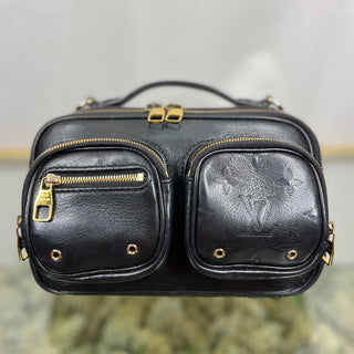 LOUIS VUITTON Monogram Embossed Utility Black Crossbody