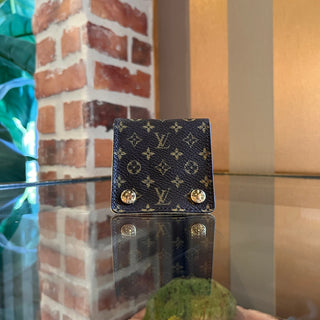 LOUIS VUITTON Small LV Monogram Folding Jewelry Case SN0074 4
