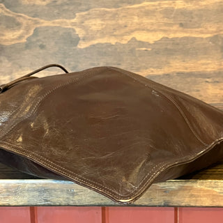 BOTTEGA VENETA Vintage Brown Leather Square Tote