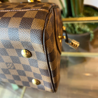 LOUIS VUITTON Duomo Damier Ebene Brown Canvas Satchel Bag