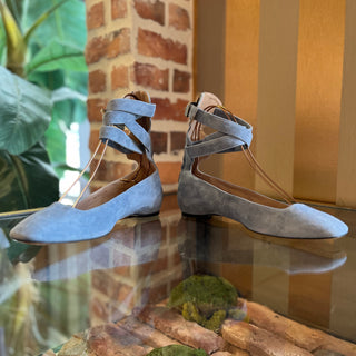VALENTINO Blue Suede Ballet Flats SZ 39 (US 9)