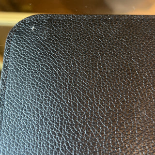 LOUIS VUITTON Monogram Canvas Black Leather Kimono Wallet