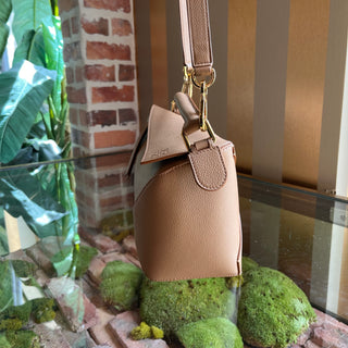 LOEWE Puzzle Edge Small Toffee Soft Grained Calfskin Top Handle Bag