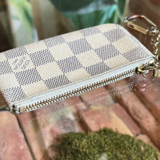 LOUIS VUITTON Damier Azur Canvas Key Cles
