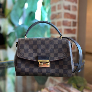 LOUIS VUITTON Croisette Brown Damier Ebene Top Handle Bag