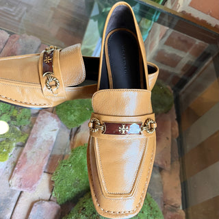 TORY BURCH Caramel Corn Perrine Loafers SZ 7.5
