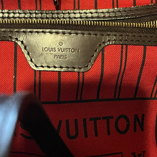 LOUIS VUITTON Neverfull GM Damier Ebene Canvas Tote Bag