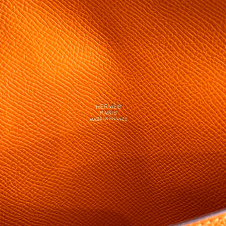 HERMES Hermesnap Orange Epsom Calfskin Shoulder Bag