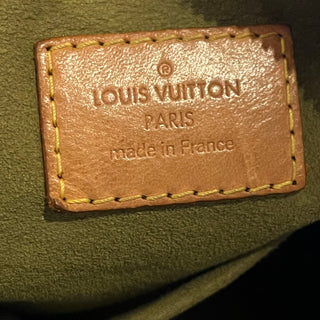 LOUIS VUITTON Baggy PM Green Denim Monogram Shoulder Bag
