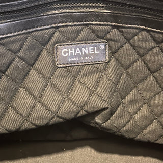 CHANEL Rue de Cambon Large Black Caviar Leather Bowling Bag