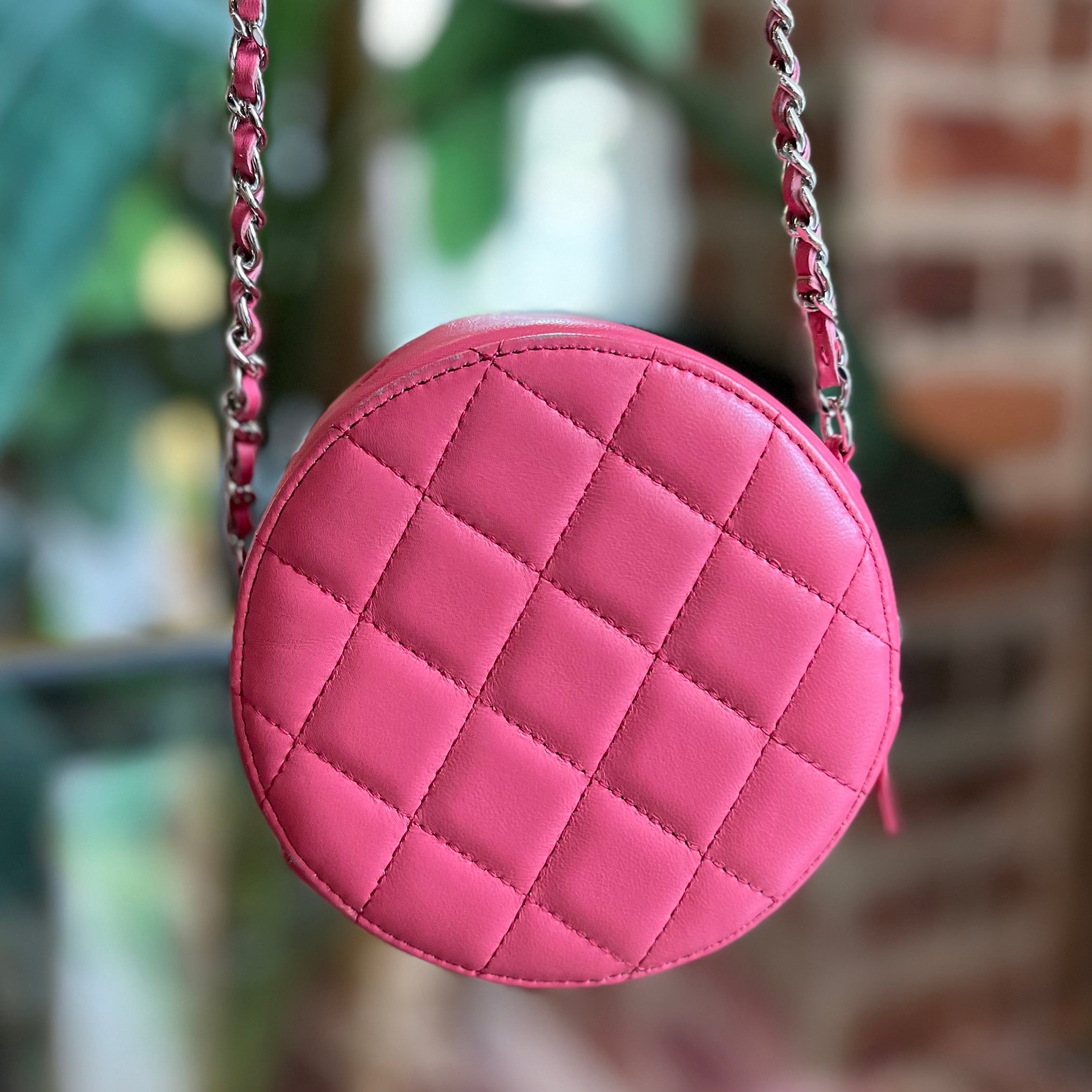 Chanel pink deals circle bag