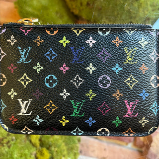 LOUIS VUITTON Murakami Black Cles NM Key Pochette