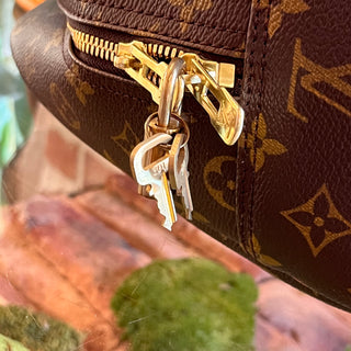 LOUIS VUITTON Deauville Brown Monogram Canvas Vintage Satchel