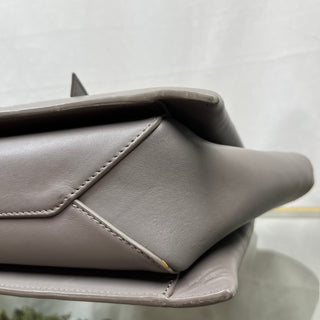 CELINE Tri-fold Medium Grey Shoulder Bag