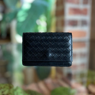 BOTTEGA VENETA Wallet Small Black Nappa Leather Wallet