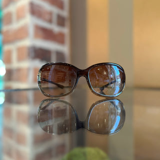 TOM FORD Jennifer TF8 38F Brown Acetate Round Sunglasses