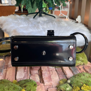 SAINT LAURENT Sac de Jour Nano Patent Leather Tote Bag