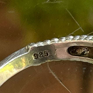 LAGOS Enso Silver Circle Diamond Caviar Ring