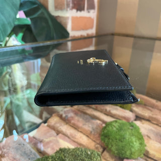 JIMMY CHOO Litzy Black Leather Wallet