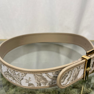 VERSACE  Heritage Barocco Jacquard Beige Belt 75/30