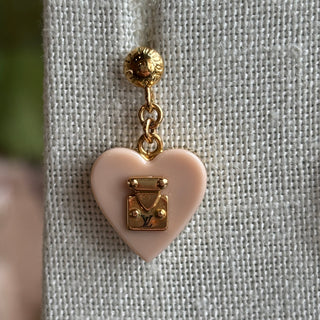 LOUIS VUITTON Heart Lock Me Earrings