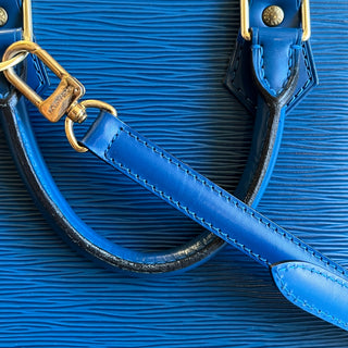 LOUIS VUITTON Toledo Blue Epi Leather Alma PM Bag