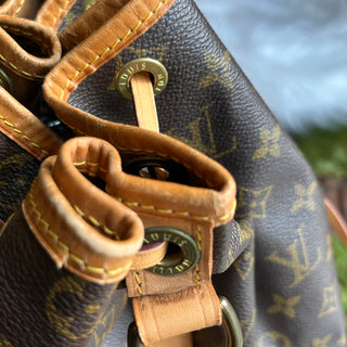 LOUIS VUITTON Noe Brown Monogram Canvas Bucket Bag