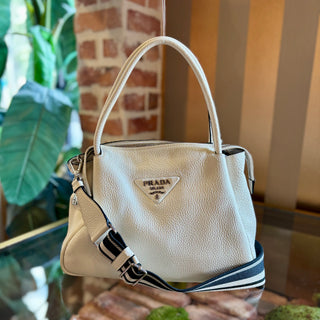 PRADA Fluo White Darling Two Way Tote