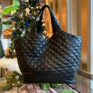 SAINT LAURENT Icare Maxi Quilted Lambskin Shopping Tote