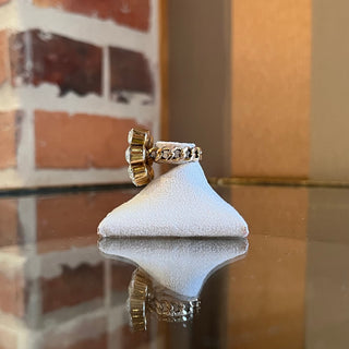GUCCI GG Crystal Marmont Ring SZ S