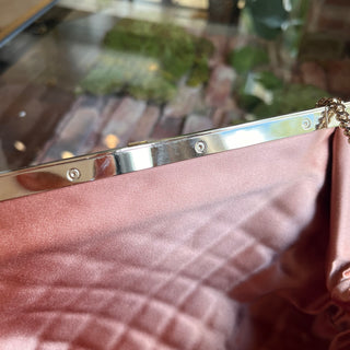 VALENTINO Magenta Rockstud Embellished Leather Clutch