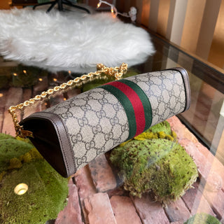GUCCI Ophidia GG Medium Monogram Canvas Shoulder Bag