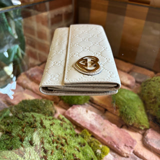 GUCCI White Britt Wallet