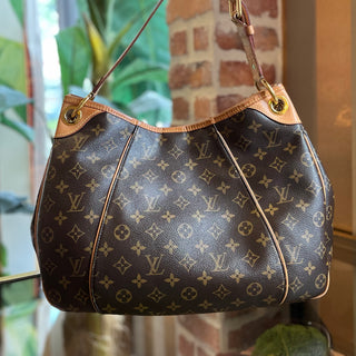 LOUIS VUITTON Galleria PM Brown Monogram Canvas Hobo Bag