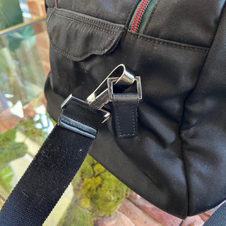 GUCCI Black Techno Canvas Duffle Bag