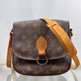 LOUIS VUITTON Brown Monogram Canvas Saint Cloud PM Bag