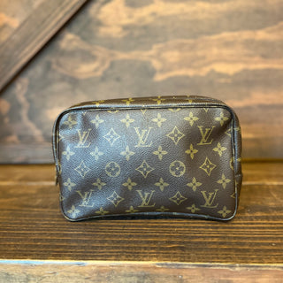 LOUIS VUITTON Vintage Trousse Brown Monogram Canvas Pochette