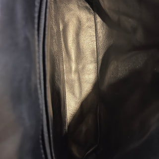 CHANEL Single Flap Black Patent Leather Shoulder Bag