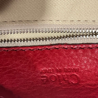 CHLOE Paddington Vermillion Leather Hobo