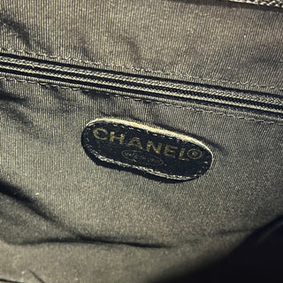 CHANEL Vintage Black Caviar Leather Tortoise CC Backpack Bag