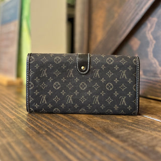 LOUIS VUITTON Sarah Fusain Monogram Idylle Canvas Wallet