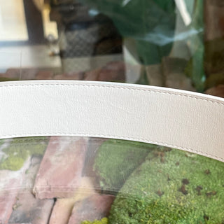 LOUIS VUITTON Initiales 40MM White Damier Azur Belt Size 100/40