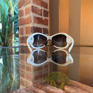 DOLCE&GABBANA DG 6024-B White Acetate Oversized Sunglasses