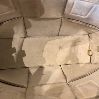 BOTTEGA VENETA Mini Arco Beige Grained Calfskin Tote Bag