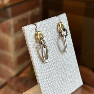 DAVID YURMAN Ellipse Oval Link Drop Earrings