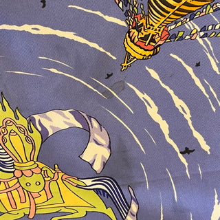 HERMES Prieves Au Vevt Silk Scarf