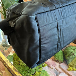 GUCCI Black Techno Canvas Duffle Bag