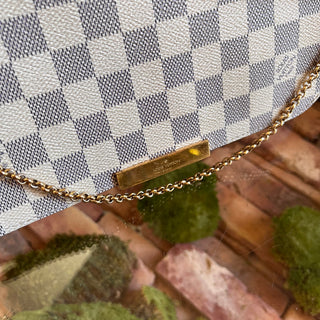 LOUIS VUITTON Favorite MM Damier Azur Canvas Crossbody